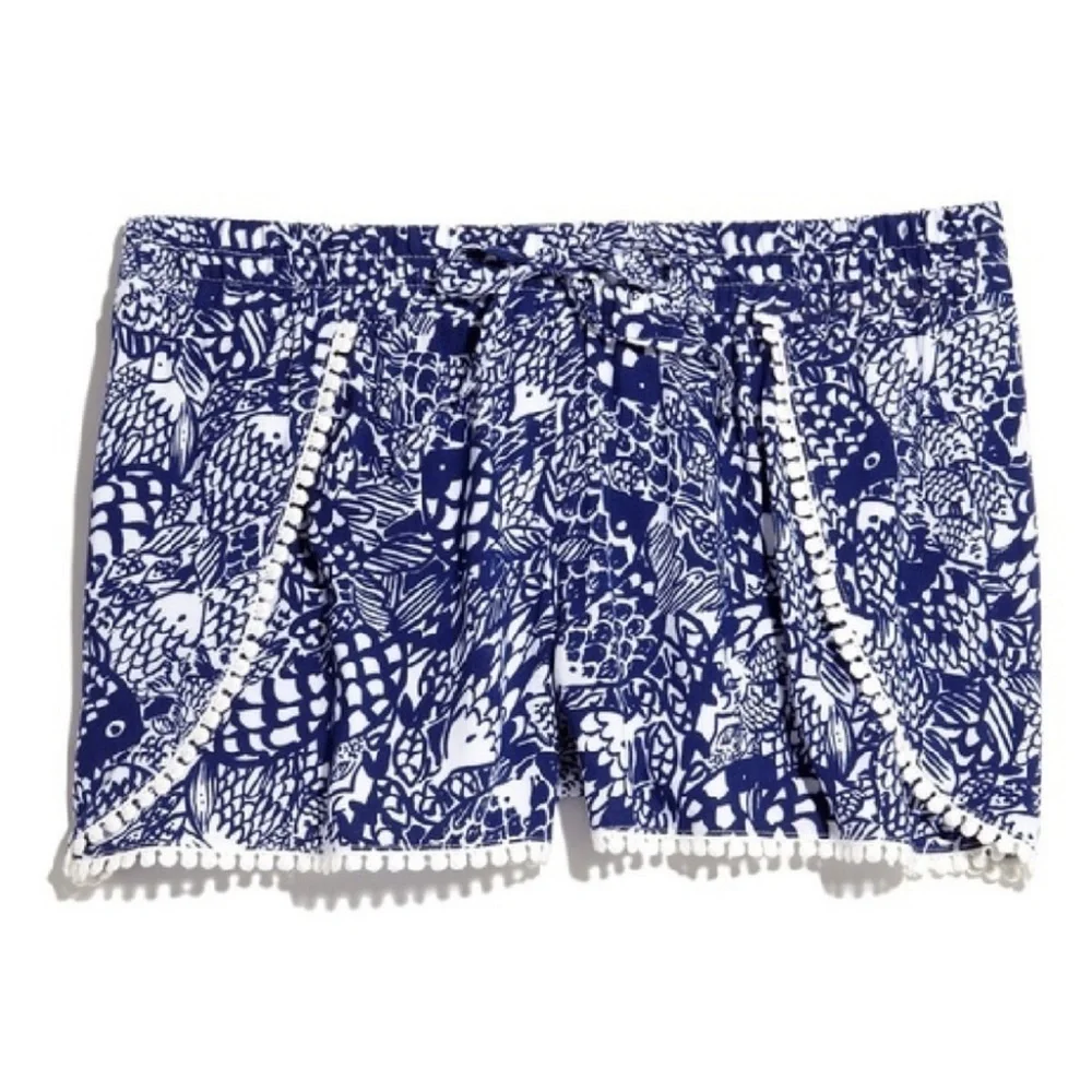 Lilly Pulitzer Navy White Upstream Shorts